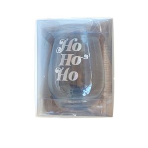 SLANT Collections Ho Ho Ho Jumbo Stemless Wine Glass 30 oz.